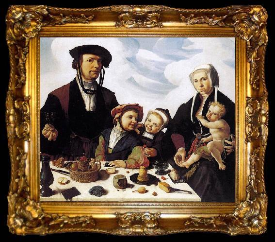 framed  Maarten van Heemskerck Family Portrait, ta009-2
